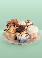 Imagen preview para Globo Esfera Magenta "Happy Birthday" y Bollos Magnolias - 2