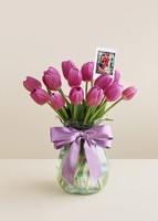 Imagen preview para Personaliza con Mini Foto 15 Tulipanes Rosas - 1