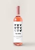 Imagen preview para Personaliza Vino Beringer con etiqueta "Te amo" - 1