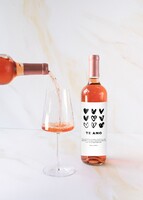 Imagen preview para Personaliza Vino Beringer con etiqueta "Te amo" - 3