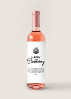 Imagen preview para Personaliza Vino Beringer con etiqueta "Happy birthday" - 1