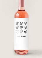 Imagen preview para Personaliza Vino Beringer con etiqueta "Te amo" - 4