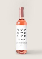 Imagen preview para Personaliza Vino Beringer con etiqueta "Te amo" - 1