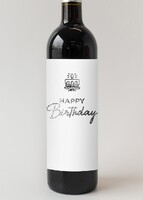 Imagen preview para Personaliza Vino 3V con etiqueta "Happy Birthday" - 4
