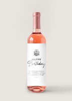 Imagen preview para Personaliza Vino Beringer con etiqueta "Happy birthday" - 1