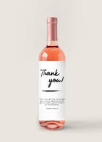 Imagen preview para Personaliza Vino Beringer con etiqueta "Thank you" - 1