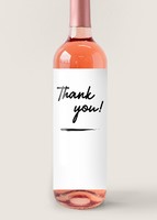 Imagen preview para Personaliza Vino Beringer con etiqueta "Thank you" - 4