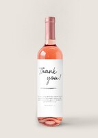 Imagen preview para Personaliza Vino Beringer con etiqueta "Thank you" - 1