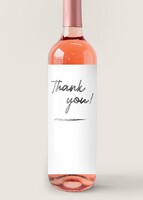 Imagen preview para Personaliza Vino Beringer con etiqueta "Thank you" - 4