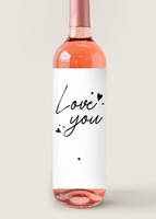 Imagen preview para Personaliza Vino Beringer con etiqueta "Love you" - 4