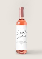 Imagen preview para Personaliza Vino Beringer con etiqueta "Love you" - 1