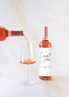 Imagen preview para Personaliza Vino Beringer con etiqueta "Love you" - 3