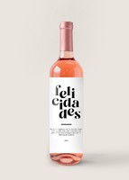 Imagen preview para Personaliza Vino Beringer con etiqueta "Felicidades" - 1