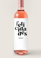 Imagen preview para Personaliza Vino Beringer con etiqueta "Felicidades" - 4