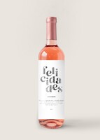 Personaliza Vino Beringer con etiqueta "Felicidades"