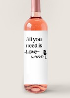 Imagen preview para Personaliza Vino Beringer con etiqueta "All you need is love" - 4