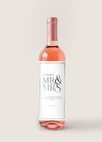 Imagen preview para Personaliza Vino Beringer con etiqueta "Mr&Mrs" - 1