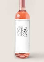 Imagen preview para Personaliza Vino Beringer con etiqueta "Mr&Mrs" - 4