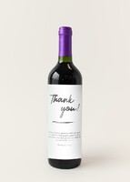 Imagen preview para Personaliza Vino concha y toro con etiqueta "Thank you" - 1