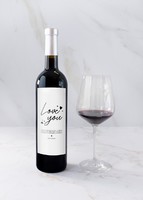 Imagen preview para Personaliza Vino 3V con etiqueta "Love you"	 - 2