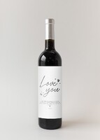 Imagen preview para Personaliza Vino 3V con etiqueta "Love you" - 1