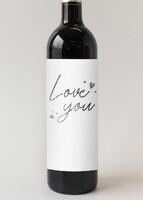 Imagen preview para Personaliza Vino 3V con etiqueta "Love you" - 4