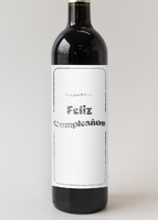 Imagen preview para Personaliza Vino 3V con etiqueta "Feliz cumpleaños" - 4