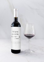Imagen preview para Personaliza Vino 3V con etiqueta "All you need is love" - 3