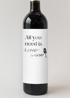 Imagen preview para Personaliza Vino 3V con etiqueta "All you need is love" - 4