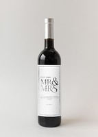 Imagen preview para Personaliza Vino 3V con etiqueta "Mr&Mrs" - 1