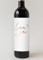 Imagen preview para Personaliza Vino 3V con etiqueta "Love you" - 4