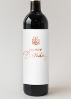Imagen preview para Personaliza Vino 3V con etiqueta "Happy Birthday" - 4