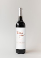 Imagen preview para Personaliza Vino 3V con etiqueta "Thank you" - 1