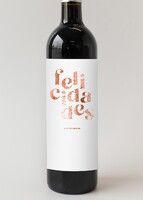 Imagen preview para Personaliza Vino 3V con etiqueta "Felicidades" - 4
