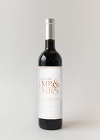 Imagen preview para Personaliza Vino 3V con etiqueta "Mr&Mrs" - 1