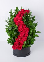 Imagen preview para Amor infinito con 24 rosas en Caja - 1