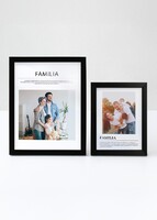 Imagen preview para Marco Familia Grande en Negro - 2