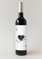 Imagen preview para Vino 3V con etiqueta "La suerte de habernos encontrado" - 1