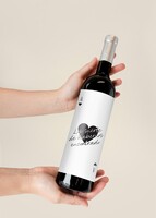 Imagen preview para Vino 3V con etiqueta "La suerte de habernos encontrado" - 2