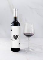 Imagen preview para Vino 3V con etiqueta "La suerte de habernos encontrado" - 3