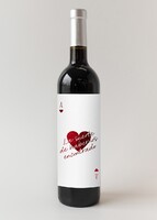 Imagen preview para Vino 3V con etiqueta "La suerte de habernos encontrado" - 1