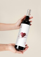 Imagen preview para Vino 3V con etiqueta "La suerte de habernos encontrado" - 2