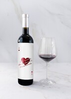 Imagen preview para Vino 3V con etiqueta "La suerte de habernos encontrado" - 3