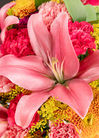 Imagen preview para Arreglo de Lilys Rosa y Claveles - 3