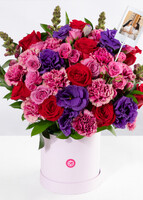 Imagen preview para Arreglo de Rosas y Lisianthus con mini foto - 1