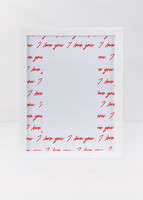 Personaliza Marco Blanco Grande "I Love You"