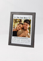 Personaliza Marco Negro Chico "Our Love Story"