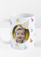 Imagen preview para Personaliza Taza "Birthday Party Hat" 15oz - 2
