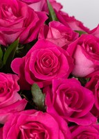 Imagen preview para 50 Rosas Rosa Intenso en Jarrón - 4