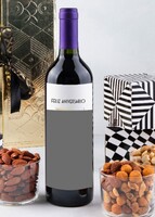 Imagen preview para Personaliza Vino tinto con foto y botanas - 3